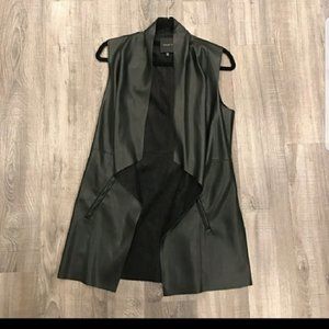 Black Dynamite faux leather vest
